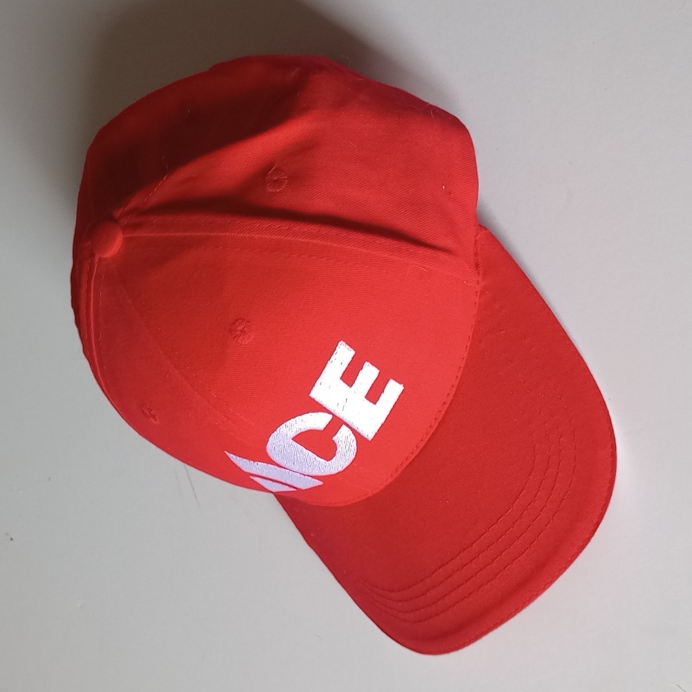 Ace Hardware Hat Cap Strap‎ Back Red White Logo Embroidered Velcro